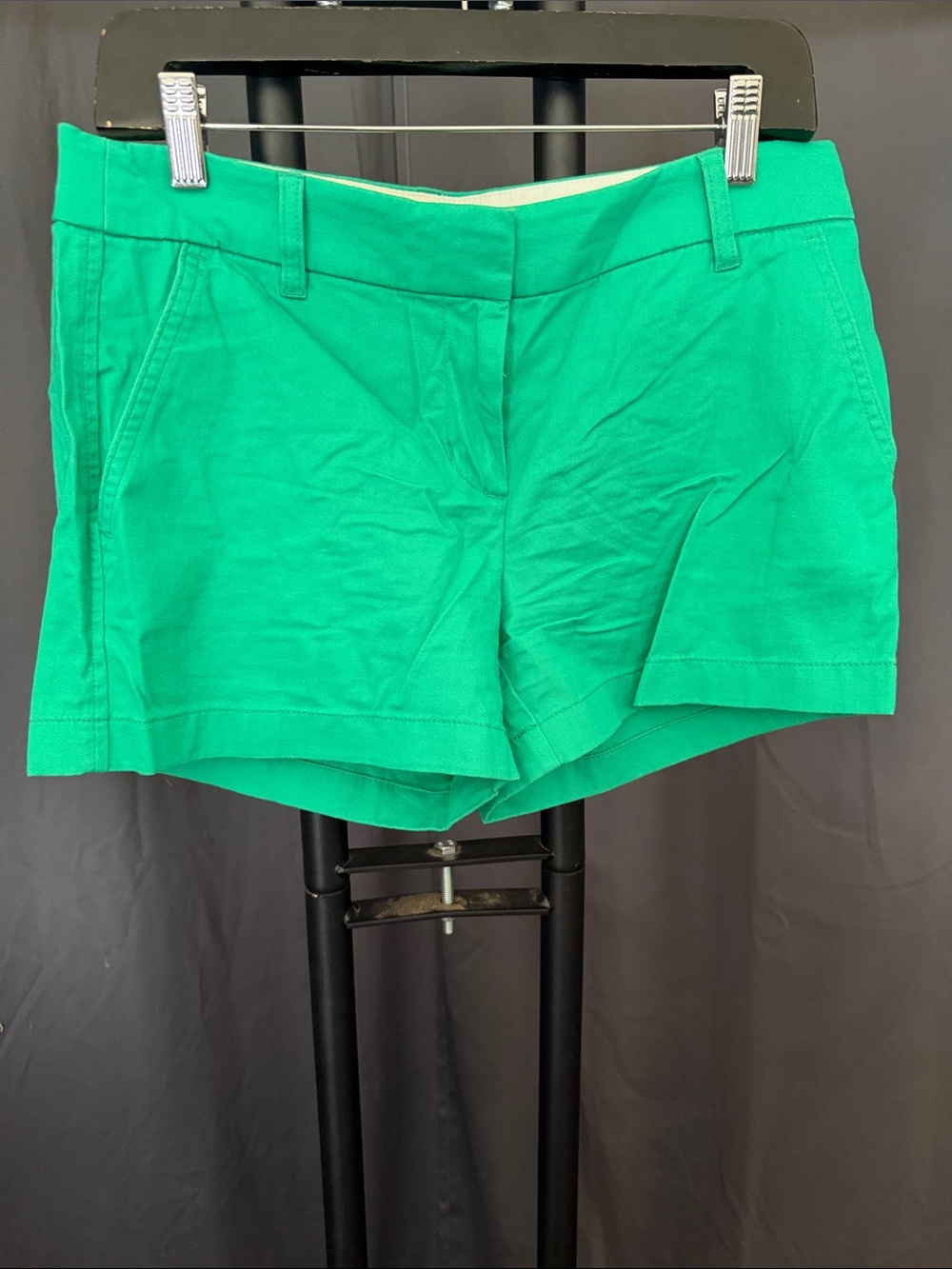 J. Crew Bright Green Tailored Cotton Shorts